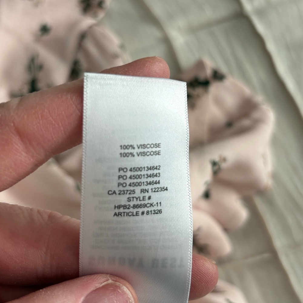 Sunday Best Floral Wrap Pink Ruffle Mini Dress Tie Waist Size S - Picture 6 of 6